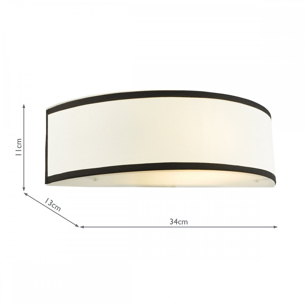 JEM0722 Jemima Wall Light White and White Frosted Acrylic With Shade