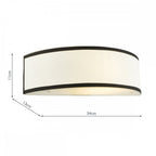 JEM0722 Jemima Wall Light White and White Frosted Acrylic With Shade