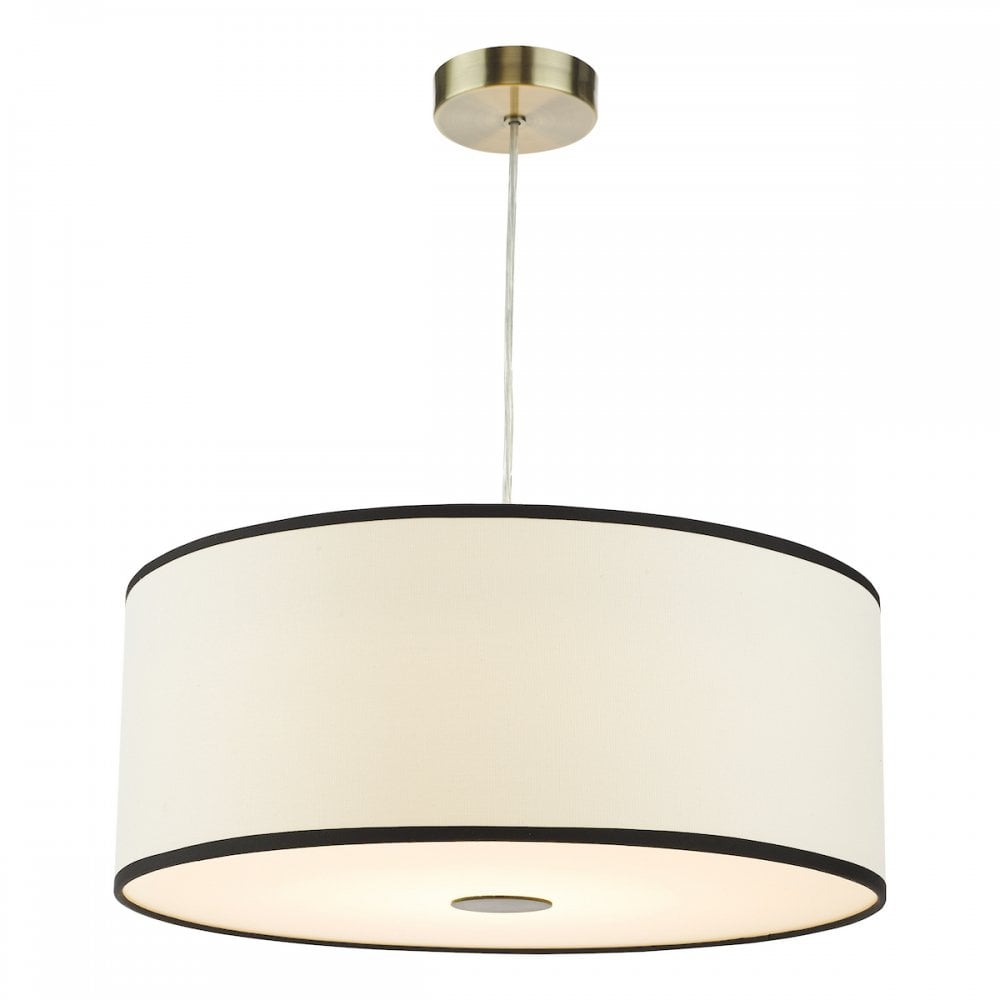 JEM6522 Jemima Easy Fit Pendant White and White Frosted Acrylic With Shade