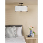 JEM6522 Jemima Easy Fit Pendant White and White Frosted Acrylic With Shade