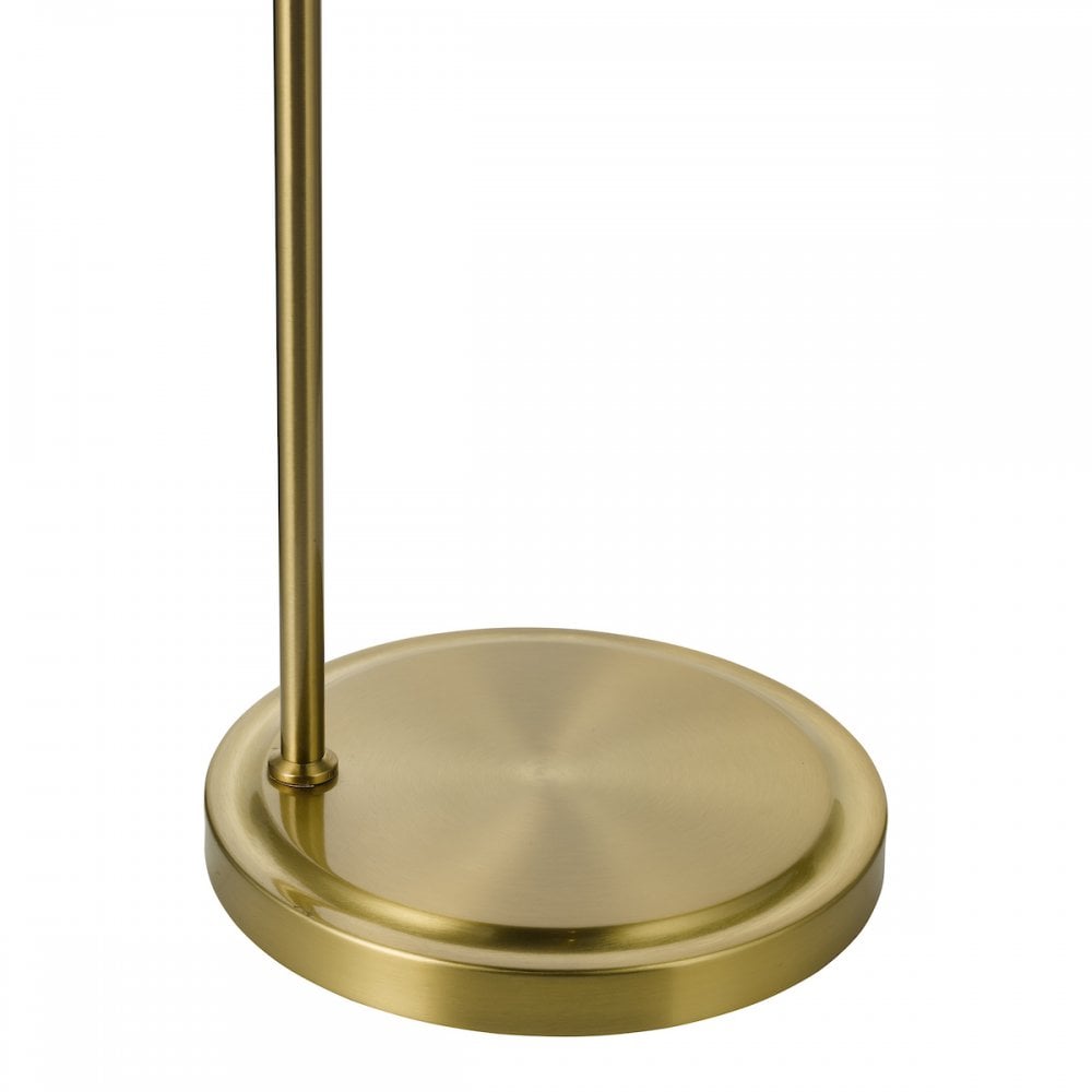 JOC4942 Jocelyn Floor Lamp Natural Brass and Glass