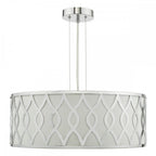 LOC0450 Locryn 4 Light Pendant Polished Chrome and Ivory