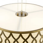 LOC0463 Locryn 4 Light Pendant Brushed Bronze and Taupe