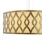LOC0463 Locryn 4 Light Pendant Brushed Bronze and Taupe