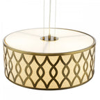 LOC0463 Locryn 4 Light Pendant Brushed Bronze and Taupe
