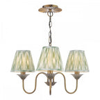 LYD0363-IKA2624 Lydian 3 Light Pendant Antique Bronze With Shade