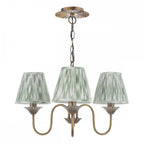 LYD0363-IKA2624 Lydian 3 Light Pendant Antique Bronze With Shade