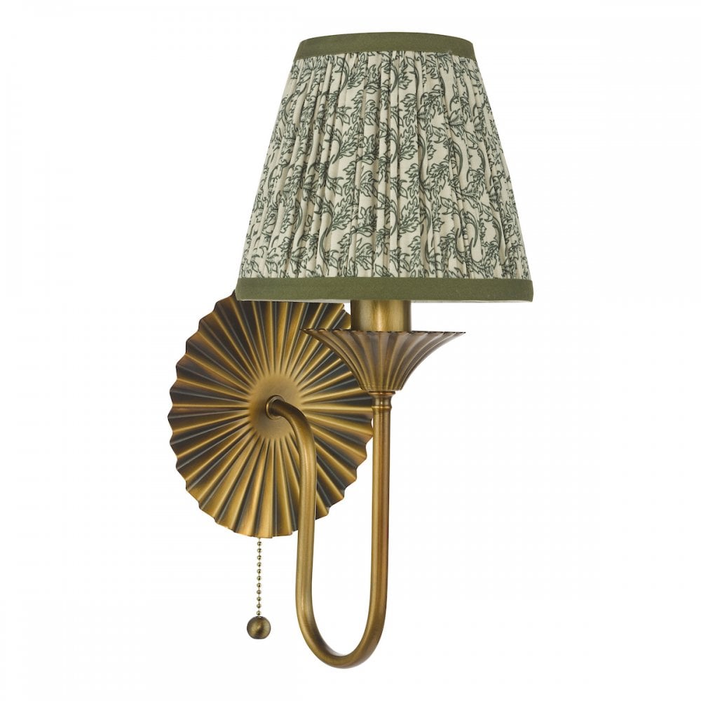 LYD0763-EST2624 Lydian Wall Light Antique Bronze With Shade