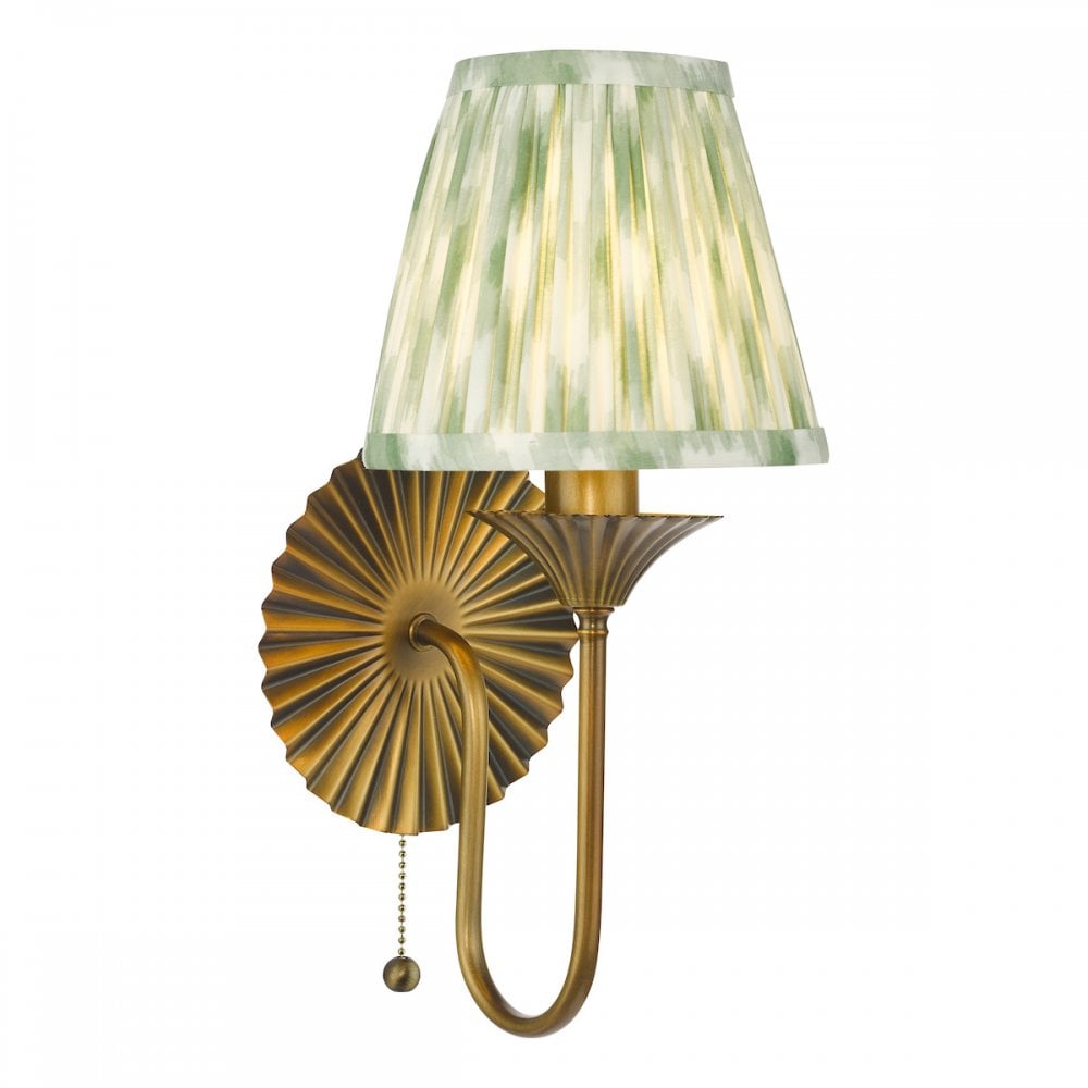 LYD0763-IKA2624 Lydian Wall Light Antique Bronze With Shade