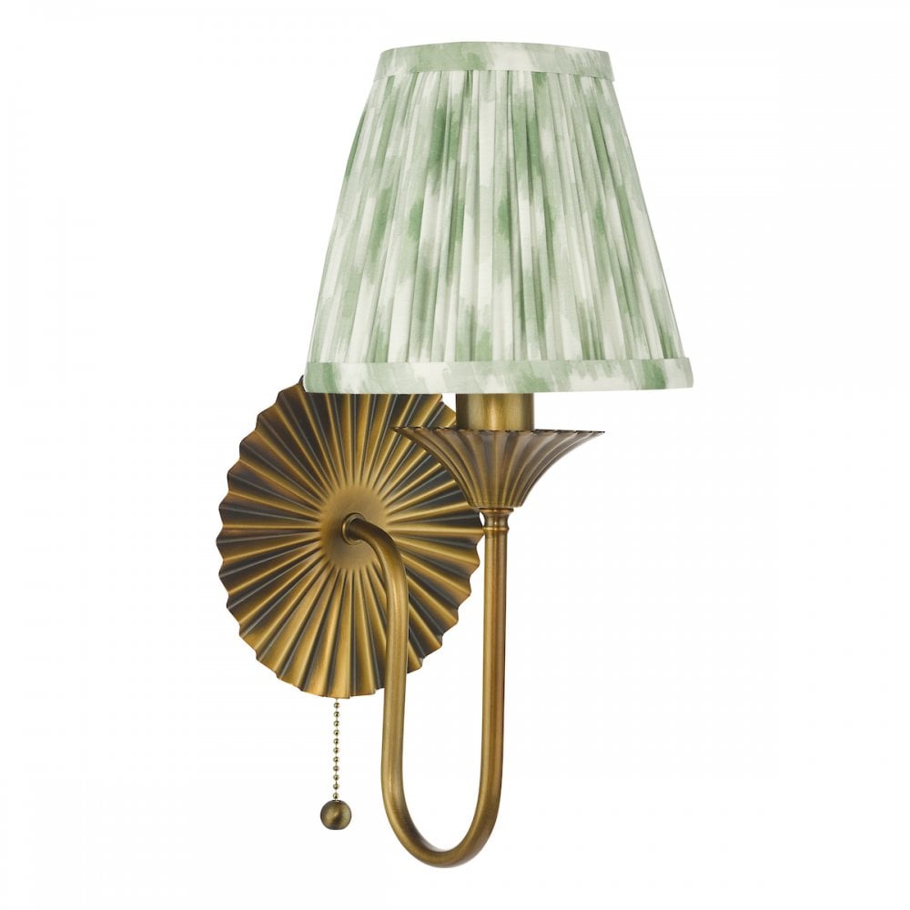LYD0763-IKA2624 Lydian Wall Light Antique Bronze With Shade