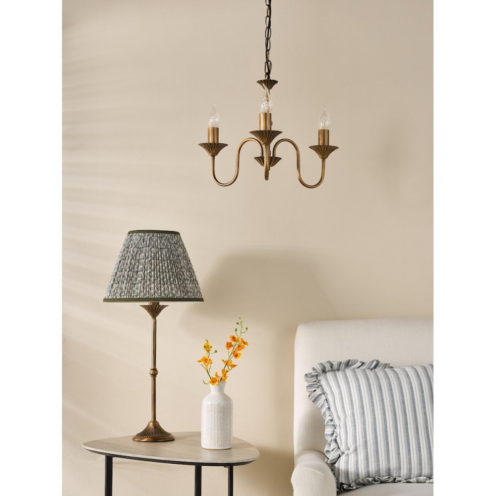 LYD4263-EST1024 Lydian Table Lamp Antique Bronze With Shade