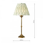 LYD4263-IKA1024 Lydian Table Lamp Antique Bronze With Shade