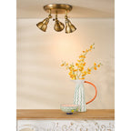 NAT7642 Nathaniel 3 Light Plate Spotlight Aged Brass