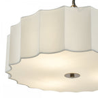 NOU0363 Noura 3 Light Pendant Ivory and Antique Bronze