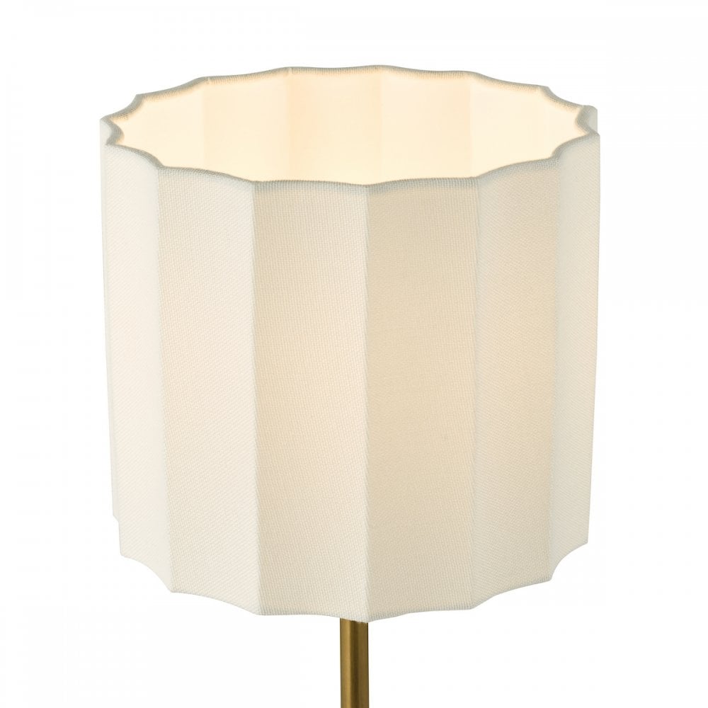 NOU4263 Noura Table Lamp Antique Bronze and Ivory With Shade
