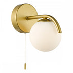 ORL0735 Orlena Wall Light Satin Gold and Opal Glass