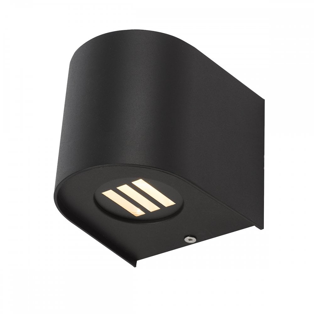 ORV3222 Orville 2 Light Outdoor Wall Light Matt Black LED IP44