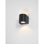 ORV3222 Orville 2 Light Outdoor Wall Light Matt Black LED IP44