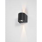 ORV3222 Orville 2 Light Outdoor Wall Light Matt Black LED IP44