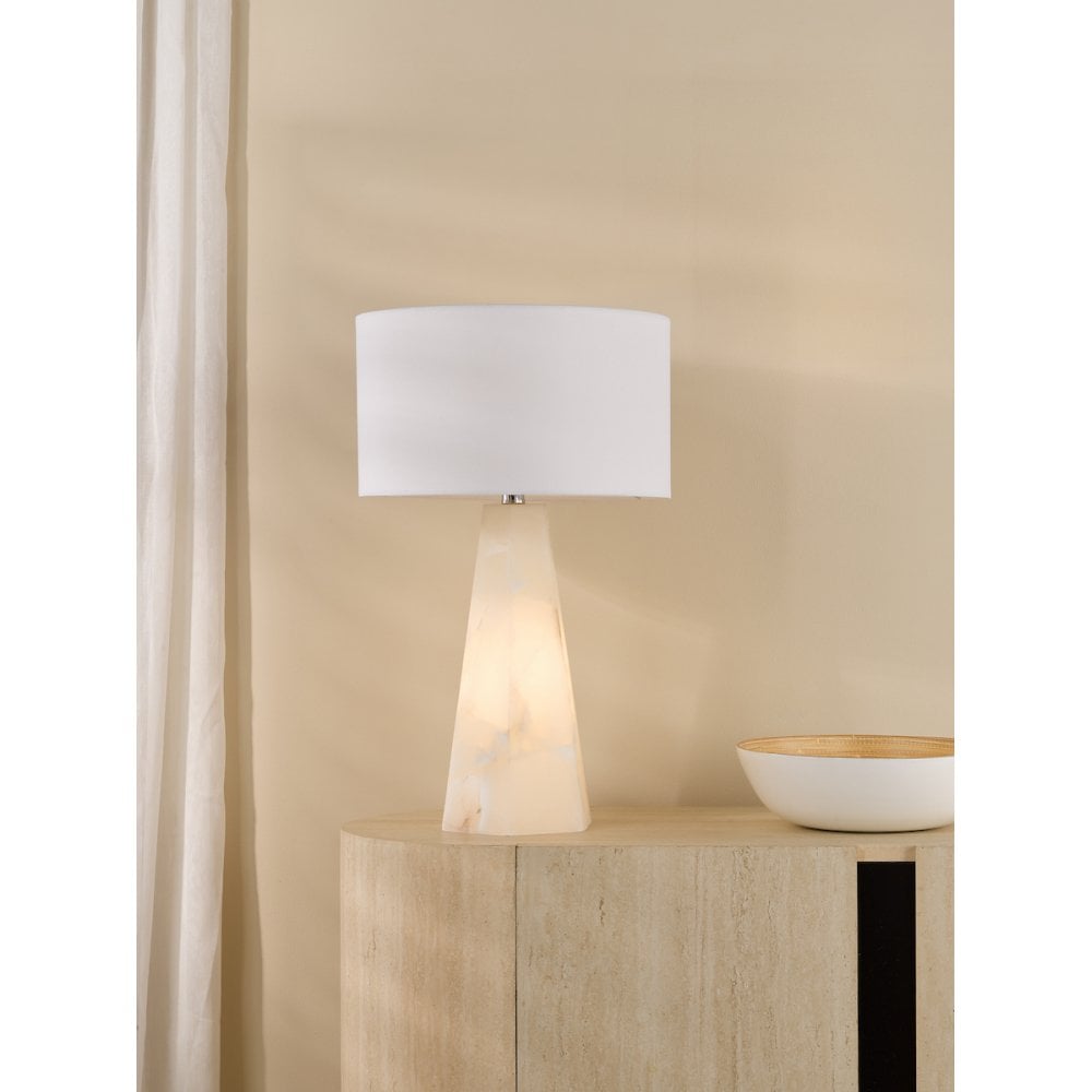PAG4234-PYR142 Paget Table Lamp White With Shade