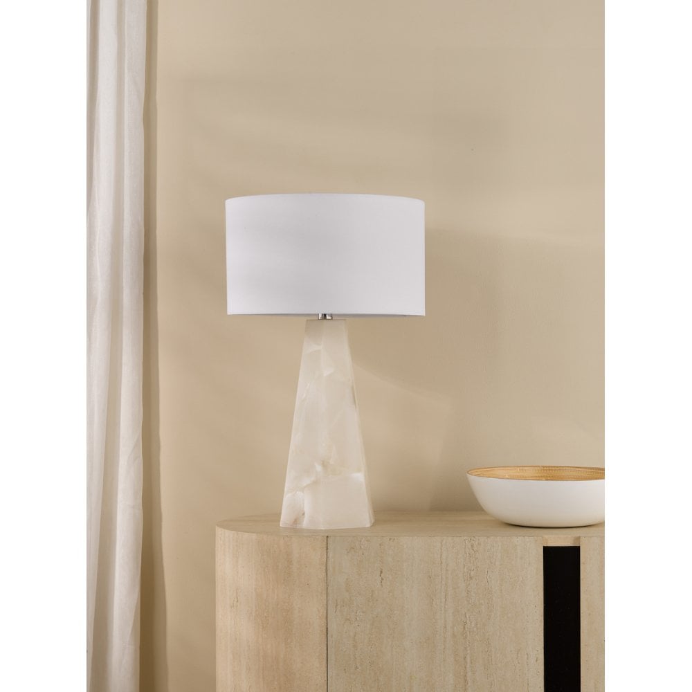 PAG4234-PYR142 Paget Table Lamp White With Shade