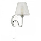 RIM0750 Rimaz Bathroom Wall Light Polished Chrome and Ribbed Glass IP44