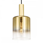 SAV8635 Savannah Pendant Satin Gold and Gold Ombre Glass
