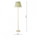 SIY4933-IKA1624 Siyanda Floor Lamp Cream With Shade