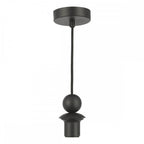 SP73 1 Light Matt Black E27 Suspension