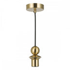 SP74 1 Light E27 Satin Brass Suspension