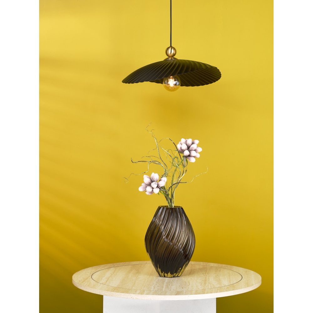 SP74 1 Light E27 Satin Brass Suspension