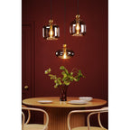 SP74 1 Light E27 Satin Brass Suspension