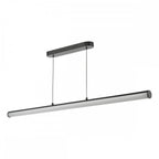 TUB6222 Tube Bar Pendant Satin Black and Opal LED
