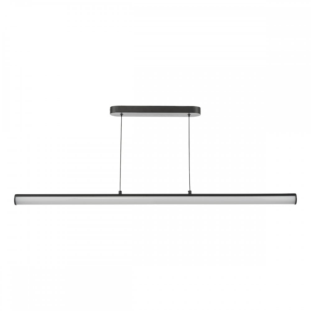 TUB6222 Tube Bar Pendant Satin Black and Opal LED