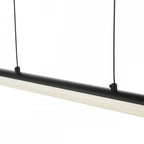 TUB6222 Tube Bar Pendant Satin Black and Opal LED