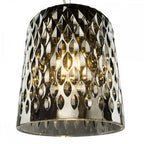 VAR0110 Varius Pendant Matt Black and Smoked Glass