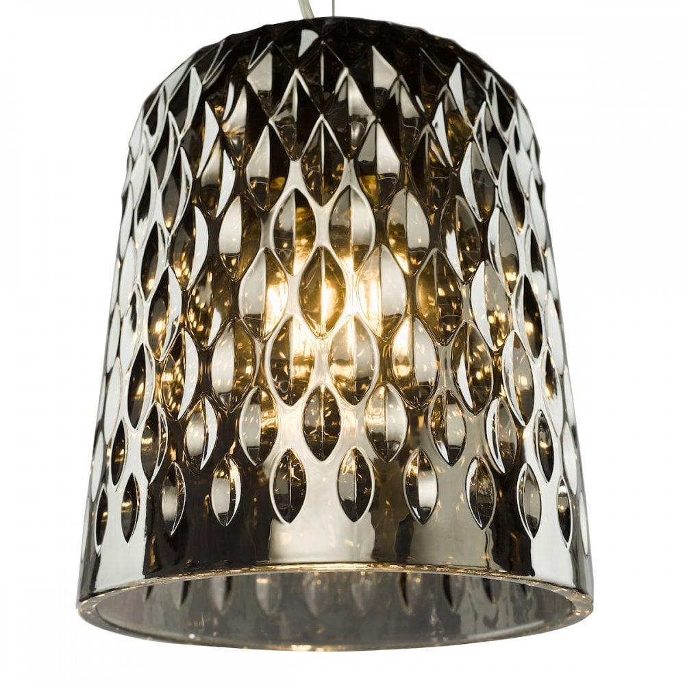 VAR0110 Varius Pendant Matt Black and Smoked Glass