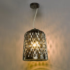 VAR0110 Varius Pendant Matt Black and Smoked Glass