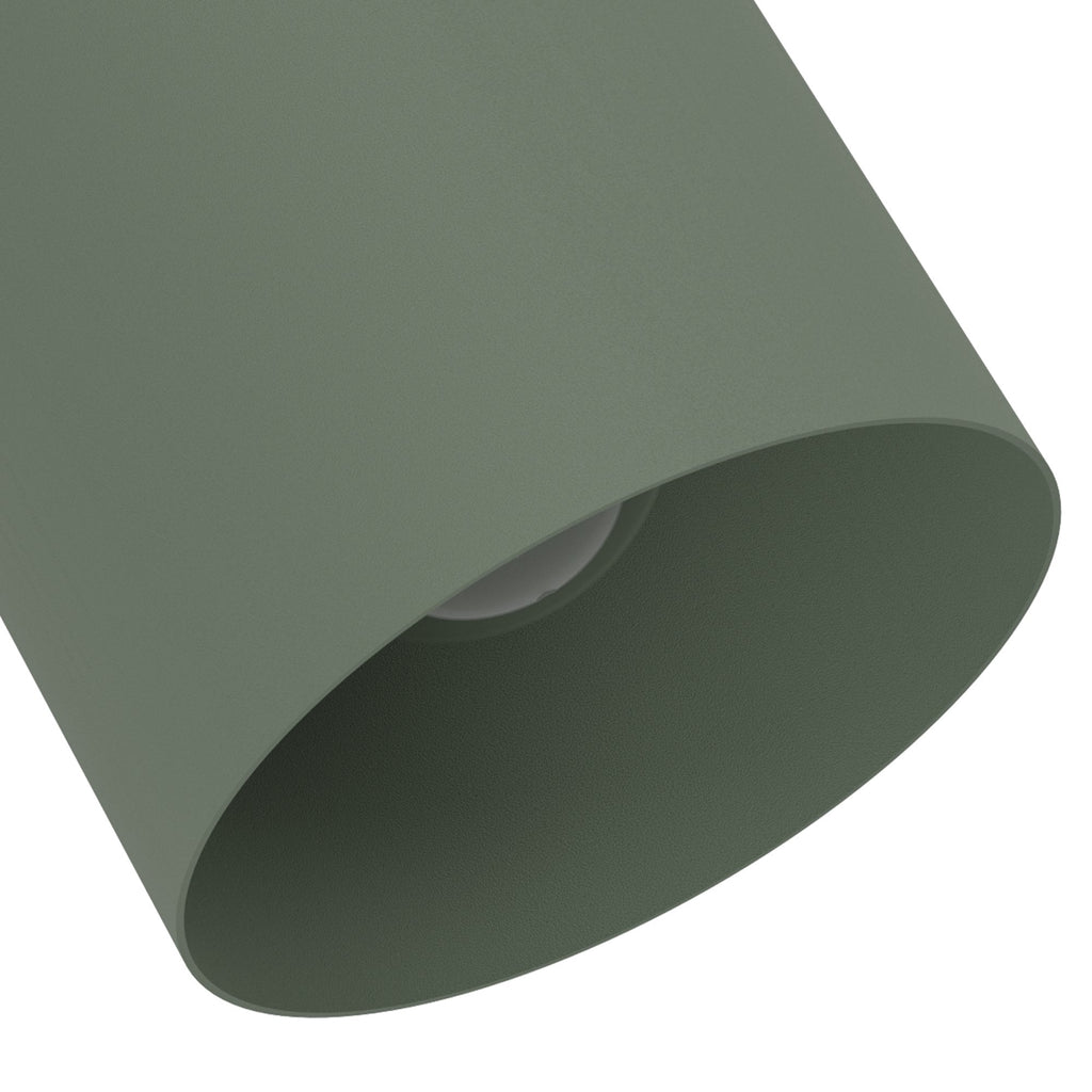 44132 Tilston Steel Minimalist Single Wall Spotlight Green