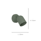 44132 Tilston Steel Minimalist Single Wall Spotlight Green