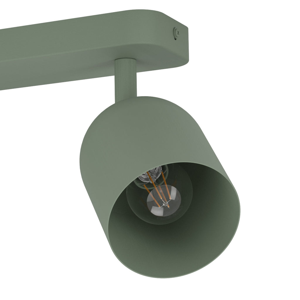 44133 Tilston Steel Minimalist Dual Ceiling Spotlight Green