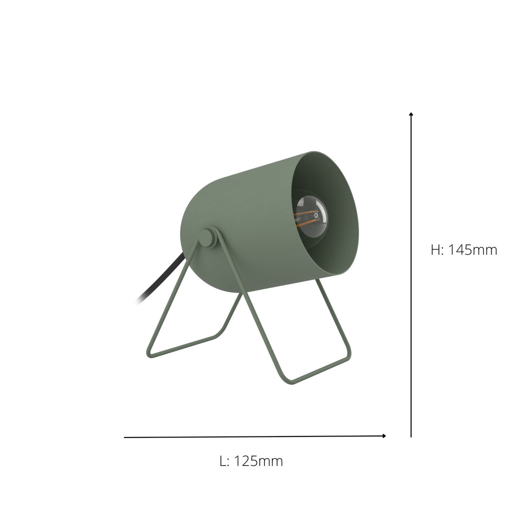 44136 Tilston Steel Minimalist Desk Lamp Green