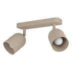 44162 Tilston Steel Minimalist Dual Ceiling Spotlight Sandy