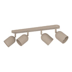 44164 Tilston Steel Minimalist 4-Light Ceiling Spotlight Sandy