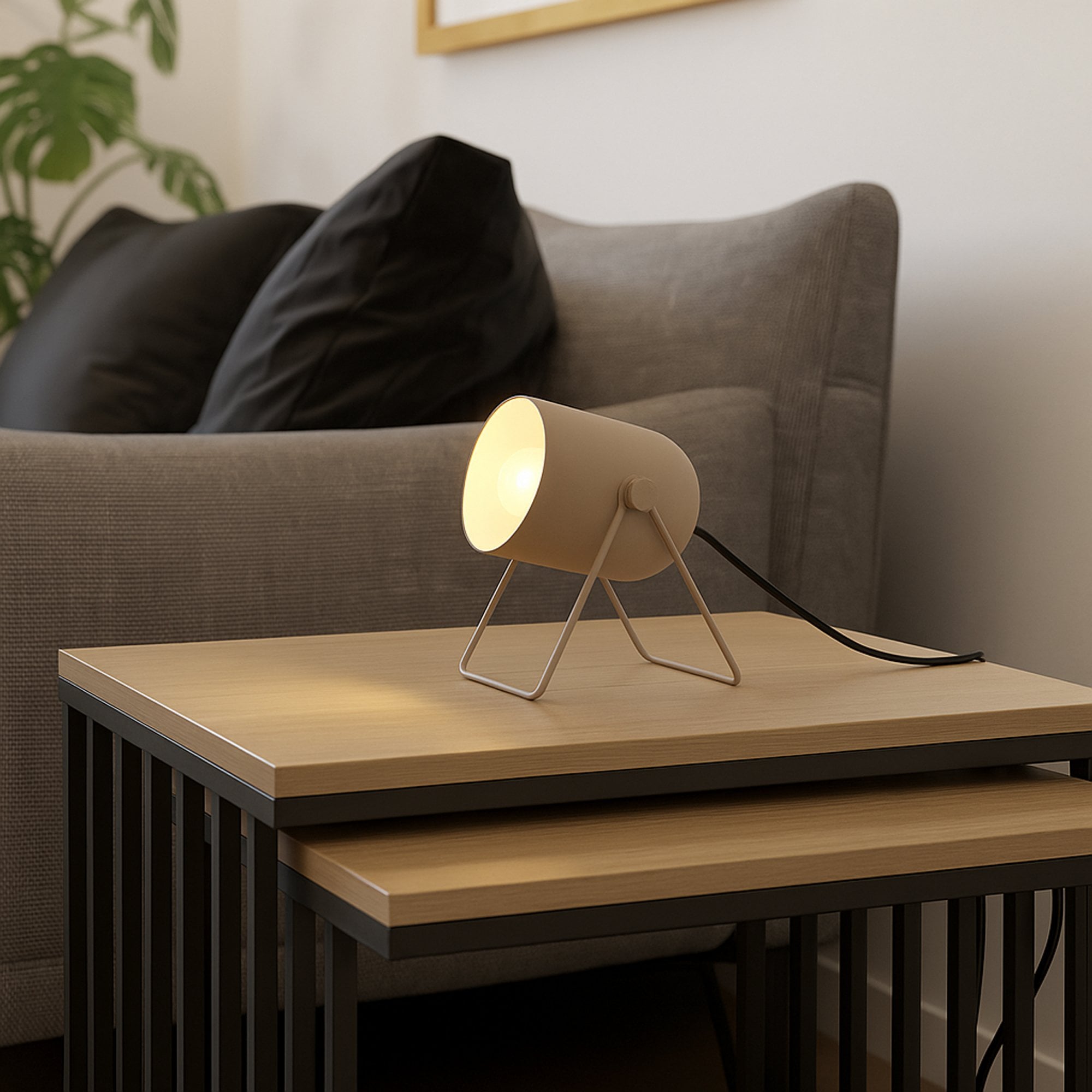 44165 Tilston Steel Minimalist Desk Lamp Sandy