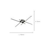 75824 Vascella Steel & Plastic LED Neutral White Modern Ceiling Light Square