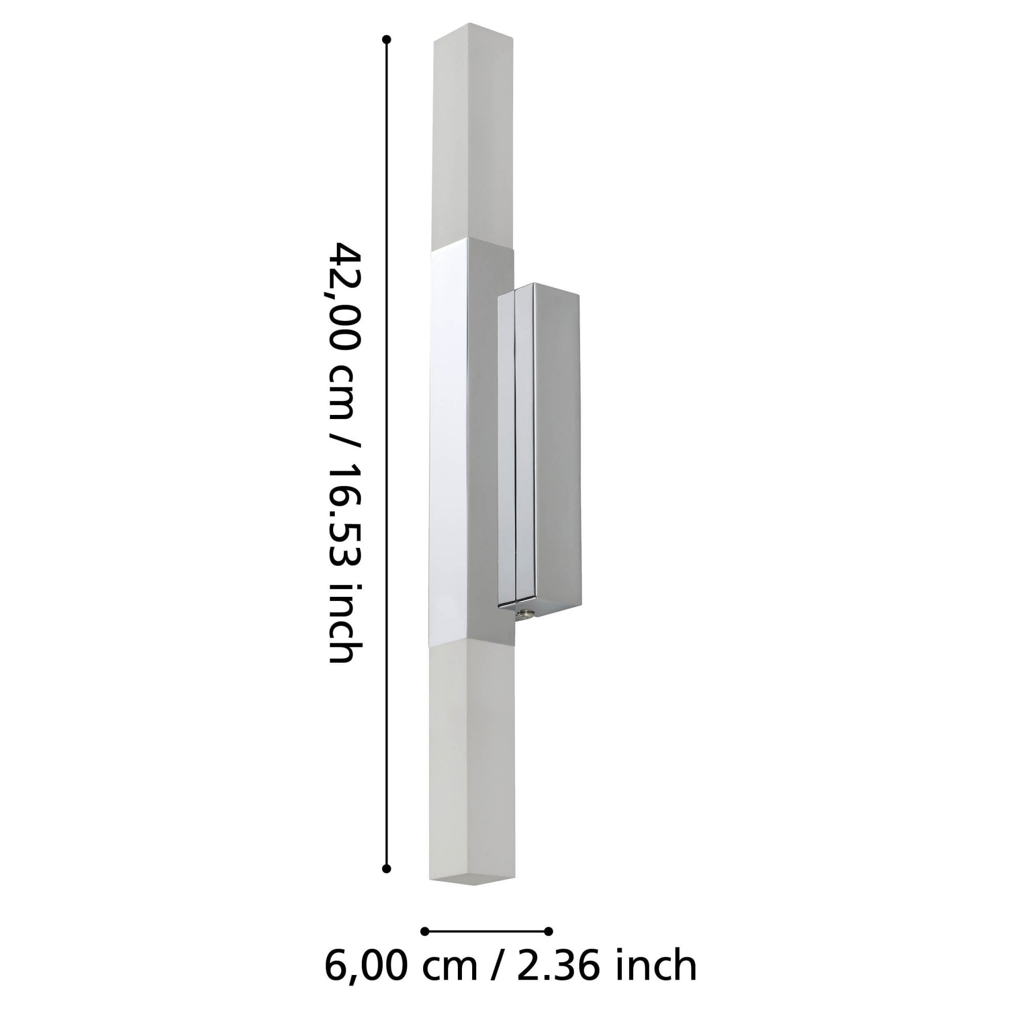 900618 Alcudia Metal & Plastic Bathroom Mirror Light Chrome