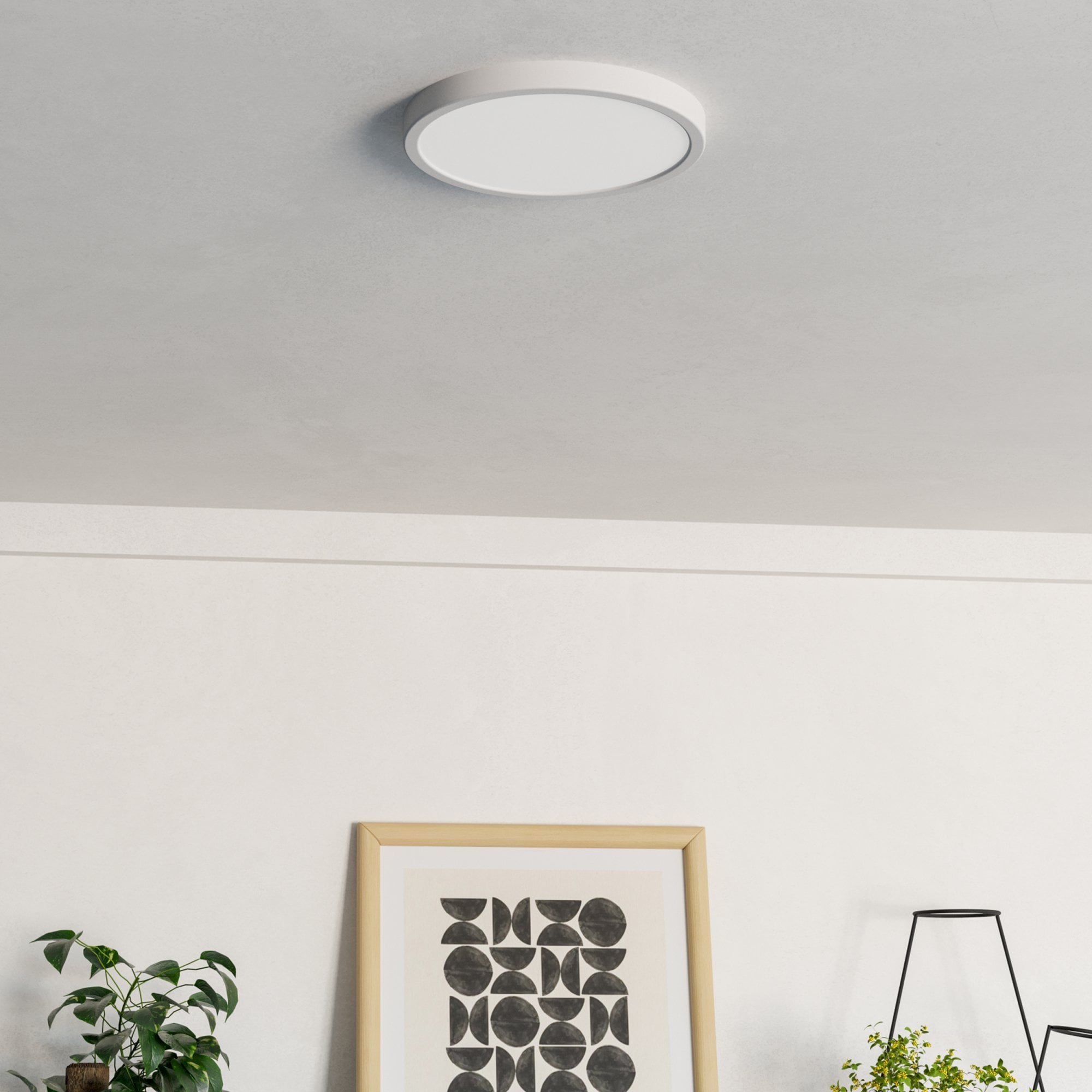 901308 Fueva 6 IP20 White Plastic Ceiling Light