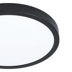 901373 Fueva 6-Z Smart Control RGB IP44 Plastic Ceiling Light 27.8cm Black