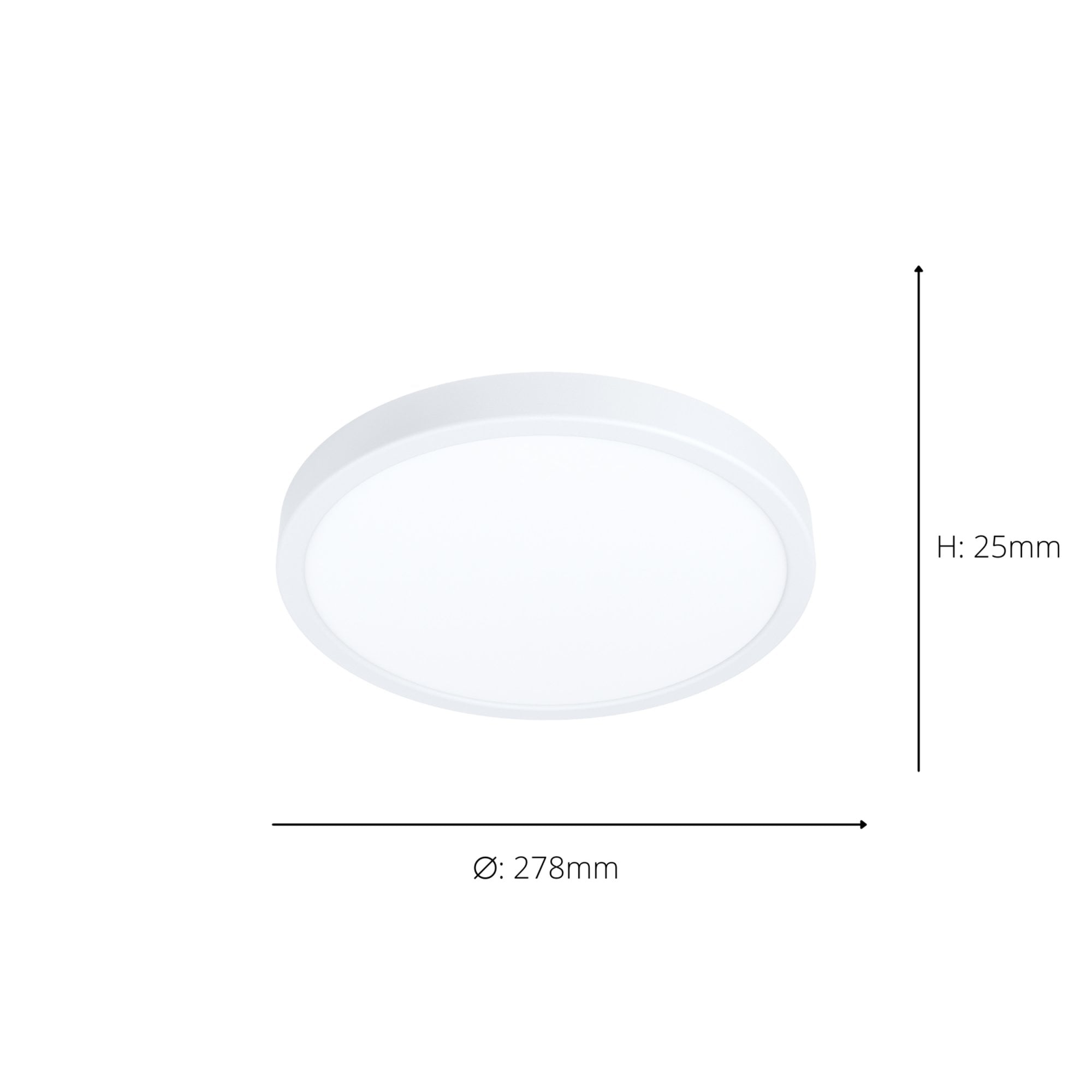 901377 Fueva 6-Z Smart Control RGB IP44 Plastic Ceiling Light 27.8cm White